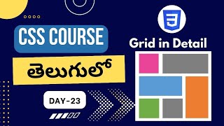 CSS grid tutorial  CSS grid in Telugu  CSS grid properties  CSS tutorials  CSS grid layout [upl. by Llered]