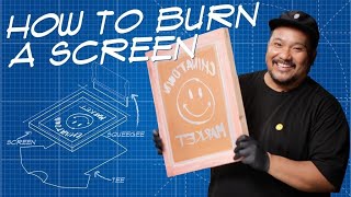 How To Make A Screen For Screen Printing  THE BLUEPRINT [upl. by Haimehen611]