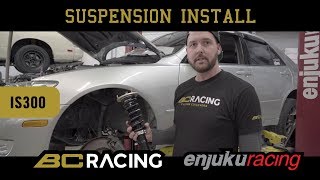 BC Racing Lexus IS300 BR Series Install [upl. by Yrhcaz]