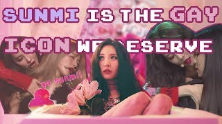 Sunmi is the gay icon we deserve ft Seulgi Yoojung Umji Chungha etc [upl. by Ayomat]