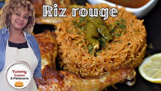 Riz rouge facile et rapide  riz rouge africain 😋 [upl. by Bergess29]