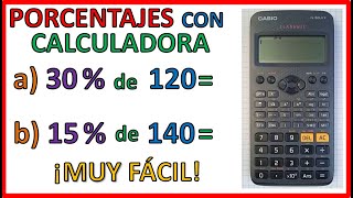 PORCENTAJE CON CALCULADORA CIENTÍFICA  Super fácil 🤩 [upl. by Todhunter912]