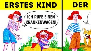 14 Unterschiede Zwischen dem Ersten und dem Zweiten Kind [upl. by Mian788]