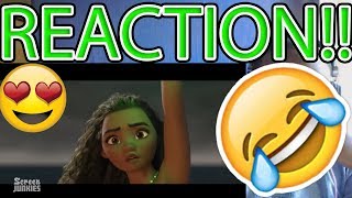 Honest Trailers  Moana REACTION [upl. by Coffeng]