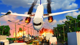 Realistic Plane Crash Landing Accidents 😱 Teardown [upl. by Oiraved]