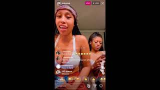 MADGALKRIS TALKING SHIT ABOUT RICANNDAMENACE ON IG LIVE WITH KING VONs SISTER [upl. by Jack830]