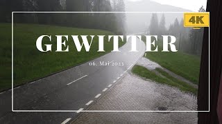 Gewitter 06 Mai 2023 in 4K Blitz und Donner [upl. by Alverson499]