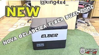 Nova Geladeira 12v 24v Elber Dual Zone com Duas Portas para Caminhão Carro e Lancha [upl. by Aneeras]