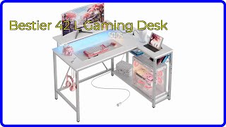 REVIEW 2024 Bestier 42 L Gaming Desk ESSENTIAL details [upl. by Hola33]