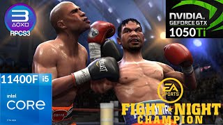 RPCS3  Fight Night Champion 2K  GTX 1050ti  i5 11400F [upl. by Aihsekin]