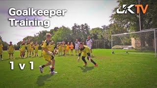 Goalkeeper Training  1 v 1 [upl. by Ahtaga]