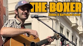 Nick Lazzarini  THE BOXER Simon amp Garfunkel cover  BUSKER live in Italy [upl. by Ystap810]