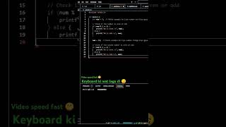 Even or Odd Number Checker in C  Simple Program shorts coding mascodsphere [upl. by Aliban619]