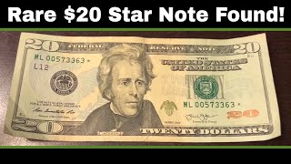 Searching 5000 in Currency  Rare 20 Star Note Found [upl. by Naltiac]