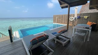 Emerald Faarufushi Maldives February 2023 Room tour water villa 329 and more [upl. by Allesor]