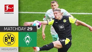 Borussia Dortmund  SV Werder Bremen  41  Highlights  Matchday 29 – Bundesliga 202021 [upl. by Ardella579]