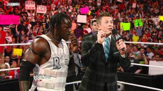 Raw  The Miz amp RTruth assess their future opponents [upl. by Narra70]