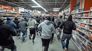 It Begins… Starving Migrants Raid NYC Supermarket [upl. by Felicidad]