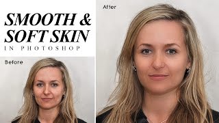 Photoshop Tutorial  Smooth amp Soften Skin  Retouching Portrait Photoshopdesirecom [upl. by Algie]