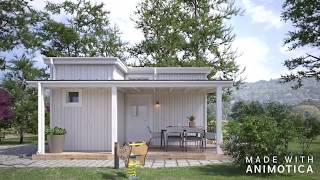 Attefallshus modern design Tiny house [upl. by Fielding]