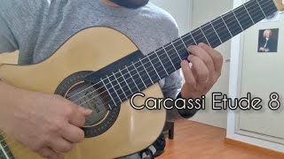 Carcassi Etude No 8 Op60 Classical Guitar [upl. by Eanrahs603]