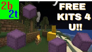 2b2t 5 Free Kits Spread Around Spawn For YOU Spreading The Love [upl. by Niarda456]