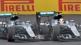 Rosberg And Hamilton Clash On Last Lap  Austrian Grand Prix 2016 [upl. by Azirb]