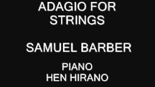 Adagio for Strings  Piano Hen Hinaro [upl. by Takakura]