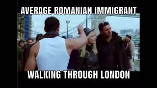 average romanian immigrant walking through london [upl. by Eirelav]