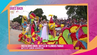 Fiesta Gives Back Battle of Flowers Parade [upl. by Jarvis]