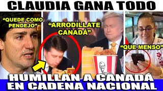 HUMILLACIÓN MUNDIAL SE BURLAN EN TV DEL MISNITRO DE CANADA ¡PRESIDENTA CLAUDIA SALE DE INMEDIATO [upl. by Kaufman]