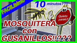 🙄 🚀Hacer MOSQUITERA para VENTANA ABATIBLE paso a paso ⏰️ RÁPIDO FÁCIL y BARATA👌👍 Nº006 [upl. by Hamian]