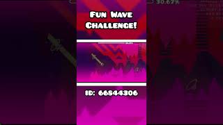 Fun Satisfying GD Geometry Dash Wave Challenge geometrydash gd gdlevels [upl. by Endres]