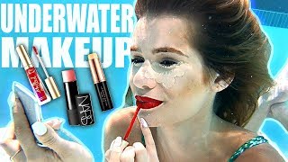 UNDERWATER FULL FACE MAKEUP CHALLENGE [upl. by Rosinski]