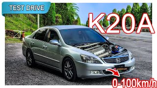 Part 12  Honda Accord convert CL7 K20A 6MT  Malaysia POV Test Drive CC Subtitle [upl. by Carmina132]