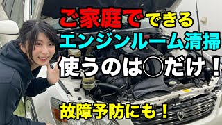 簡単にできるエンジンルーム清掃 使うのは◯だけ！【プロが教える洗車方法】 [upl. by Noryk42]