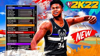 NBA 2K22 GIANNIS ANTETOKOUNMPO BUILD  OVERPOWERED GLASSCLEANING FINISHER [upl. by Henryetta128]