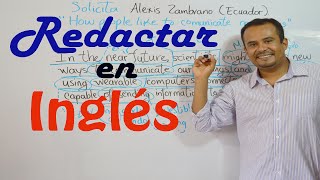 Cómo Aprender REDACCION EN INGLES [upl. by Udele]