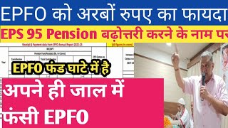 EPFO Annual Report 2022 to23 । EPFO अपने बनाए जाल में फंसा । EPS 95 latest Update । eps95pension [upl. by Rapsag]