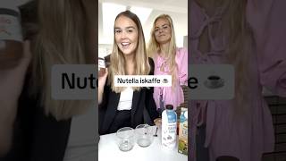 Lækreste Nutella iskaffe  Skal prøves 🤤☕️julieelgaard [upl. by Natie]