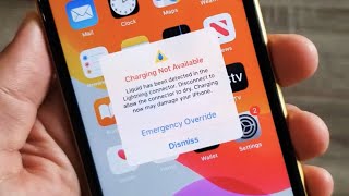 iPhones quotCharging Not Available Liquid has been detected in the Lighting connectorquot FIXED [upl. by Xeno]