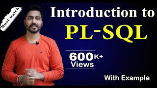 Lec72 Introduction to PLSQL in DBMS [upl. by Eneleh159]