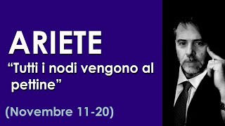 ARIETE Novembre 1120 Luniverso e uno specchio  tutto cio che diamo Bene o Male ci ritorna 💖 [upl. by Akimal]