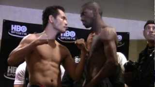 Nonito quotFilipino Flashquot Donaire vs Jeffrey quotMarvelous Mongoosequot Mathebula weighin [upl. by Reteip243]