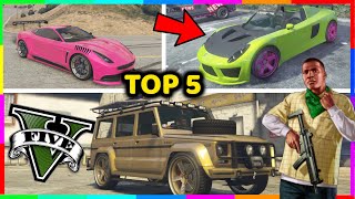 Donde ENCONTRAR 5 COCHES de LUJO TUNEADOS en GTA 5 Modo Historia Ubicaciones de Coches DEPORTIVOS [upl. by Him]