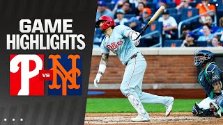 Phillies vs Mets Game Highlights 92124  MLB Highlights [upl. by Blalock]