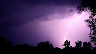 Heavy Thunderstorm Sounds ☔ Relaxing Rain Thunder amp Lightning Ambience for Sleep 🌩️ HD Nature Video [upl. by Lexy]