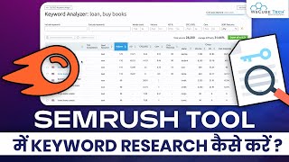 SEMRush Keyword Research How to use SEMRush for Keyword Research  Fully Explained [upl. by Airres951]