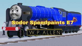 Sodor Speedpaints E7 WPALLEN [upl. by Enyt]