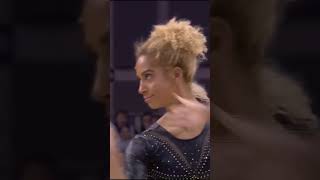 How Did She Get A 10 By Messing Around gymnast beam simonebiles funny messingaround spider [upl. by Ameline]